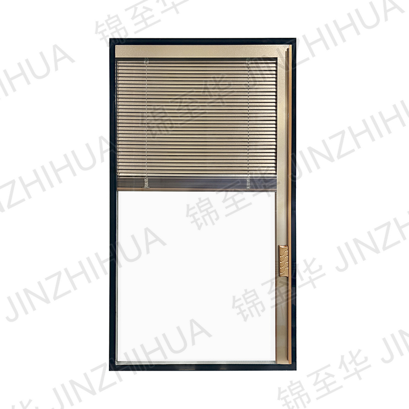 Rose gold single controller magnetic blinds